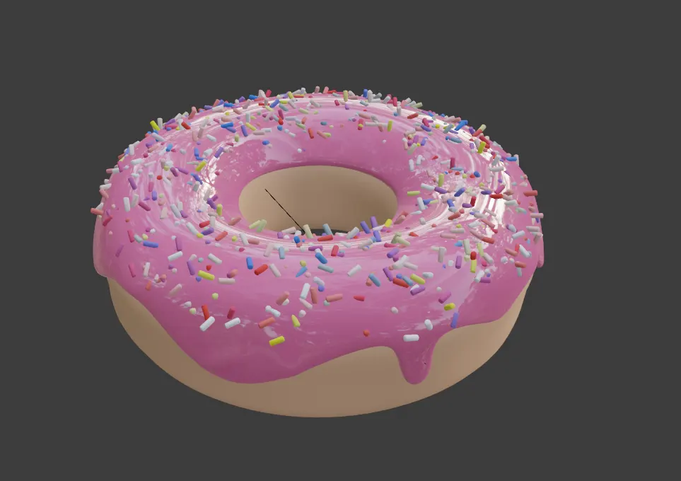 3D model - donat